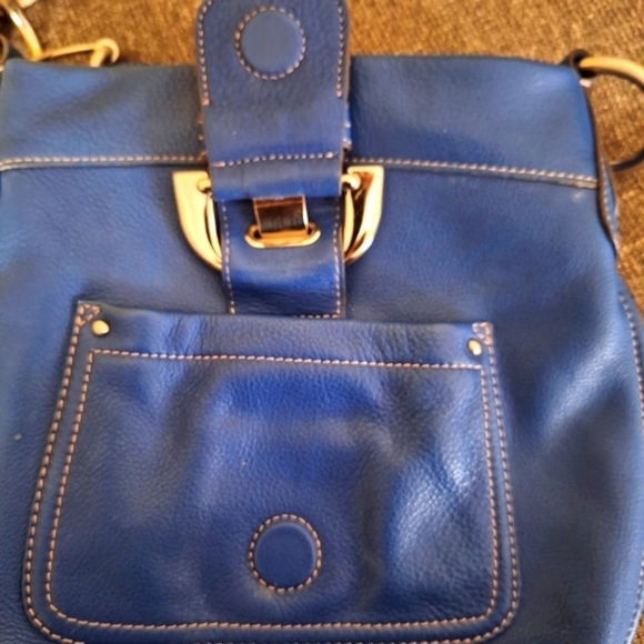 B Makowsky LEATHER blue Bag - Picture 7 of 8